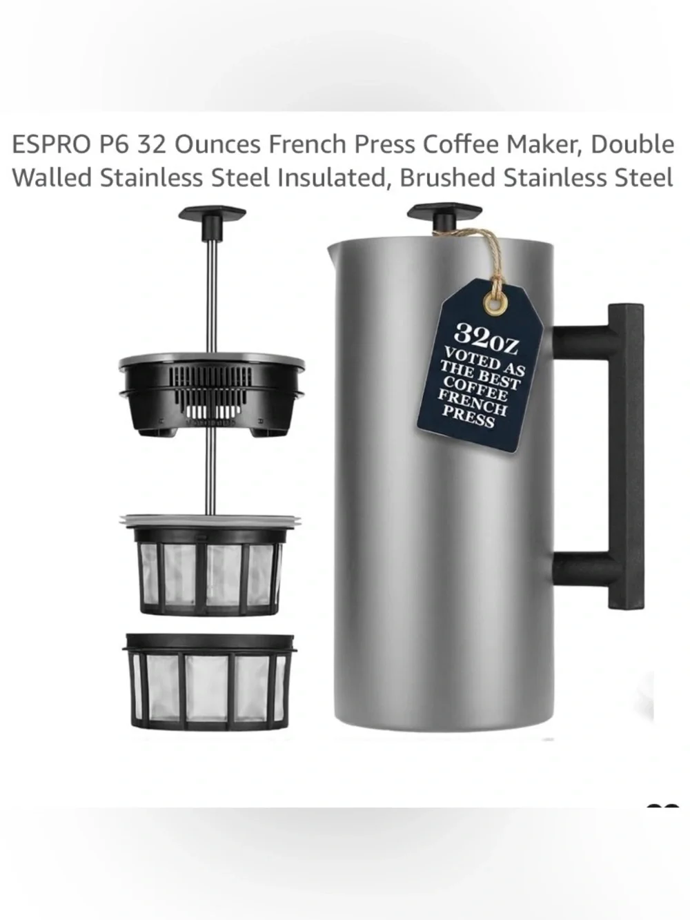 Espro 32oz  SS French Press Coffee Maker